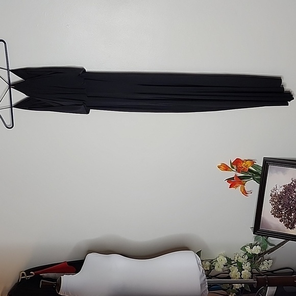 NEW Misa Los Angeles Domino MAXI Dress Twisted Knot RICH BLACK Luxury Summer - Picture 13 of 15